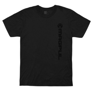 [MAGPUL USA] 맥풀 로고 커튼 택티컬 티셔츠 , 검은색 - Magpul® Vert Logo Cotton T-Shirt